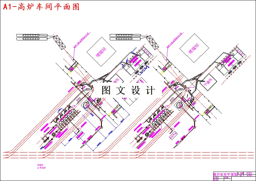 高炉车间平面图