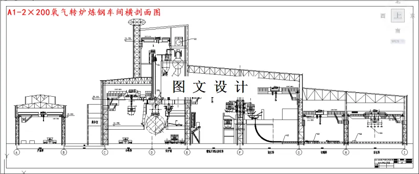M4094-公称容量2×200t氧气转炉炼钢车间设计
