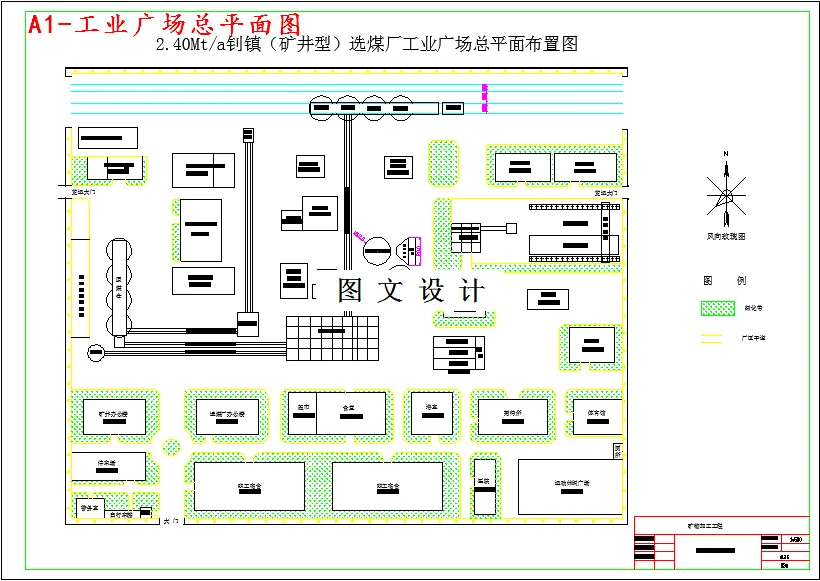 工业广场总平面图