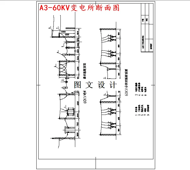 60KV变电所断面图