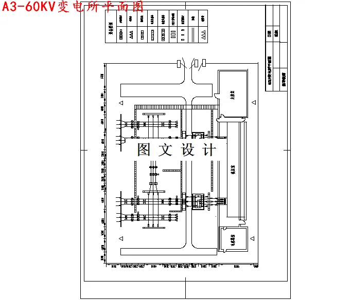 60KV变电所平面图