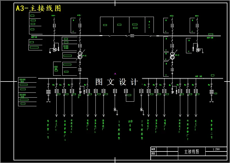 M4155-金山60∕10kv二次降压变电所电气部分设计