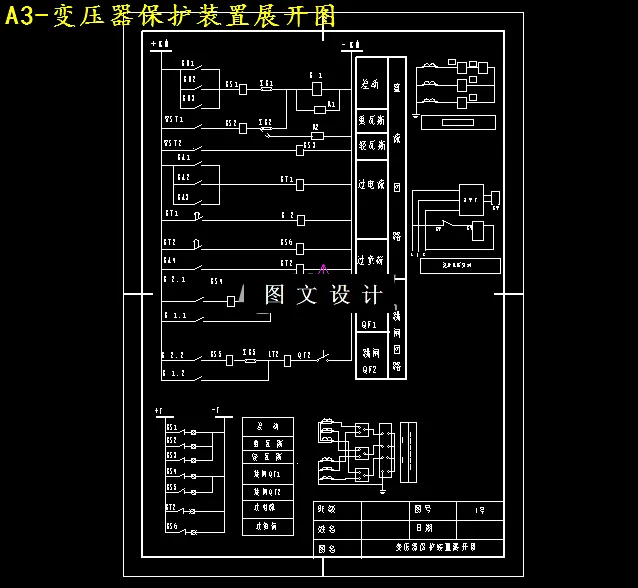 保护装置展开图