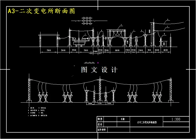 二次变电所断面图