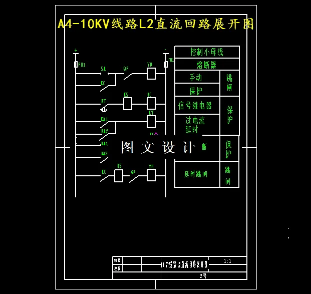 10KV线路L2直流回路展开图