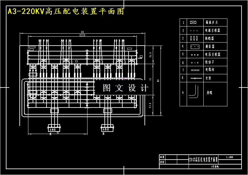 高压配电装置平面图