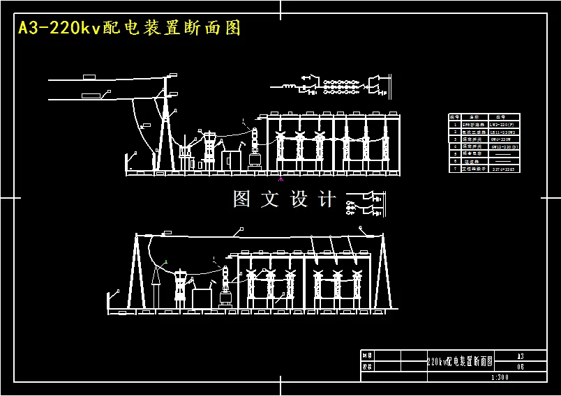 配电装置断面图