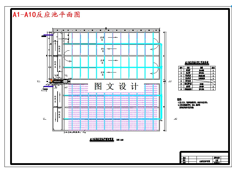 A1O反应池平面图