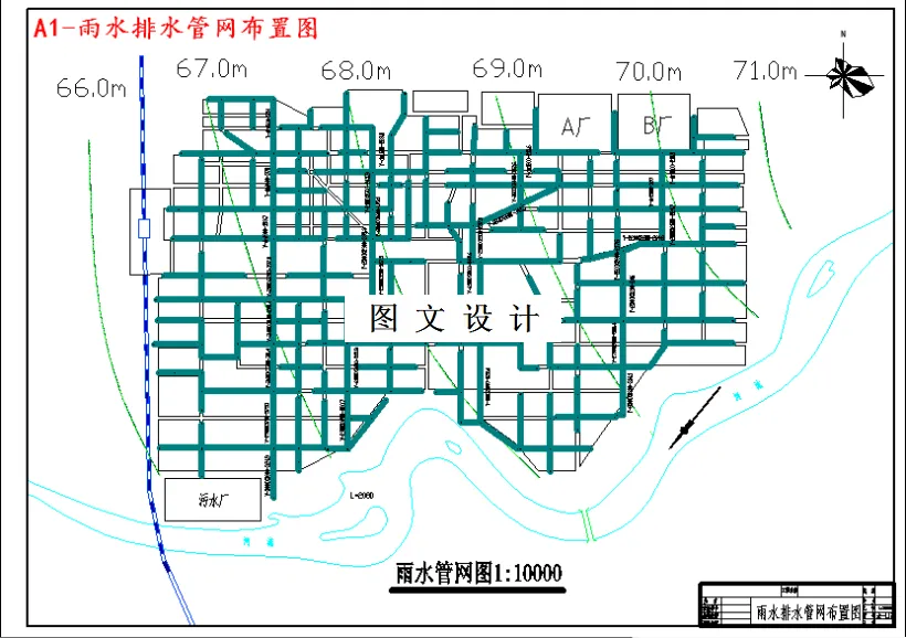 雨水排水管网布置图