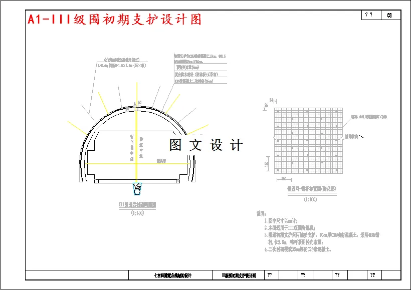 III级围初期支护设计图