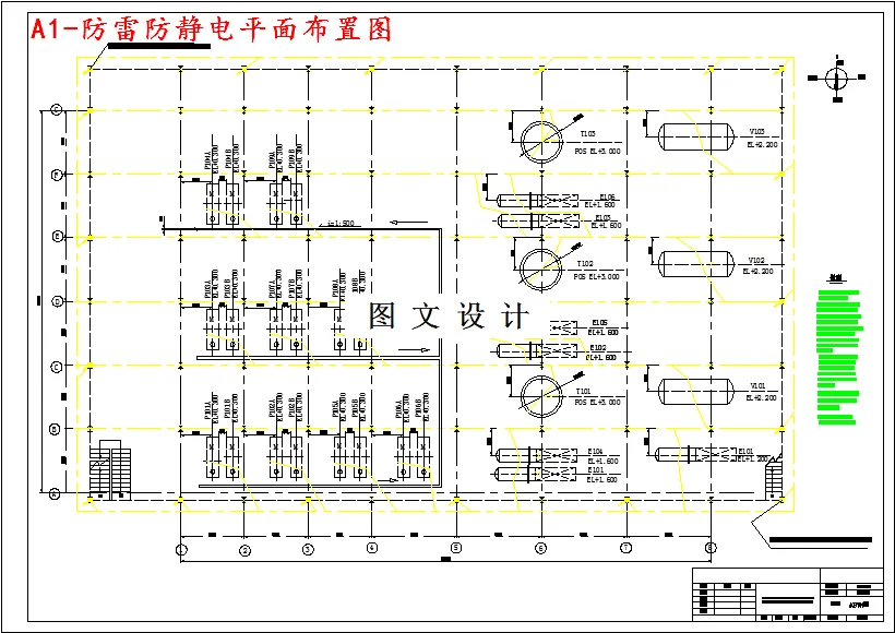 防雷防静电平面布置图