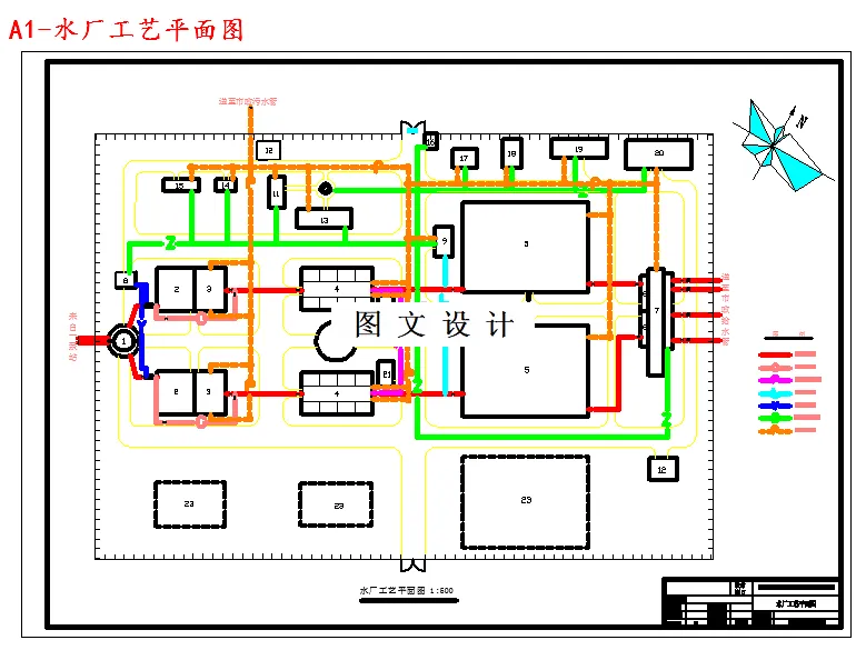水厂工艺平面图