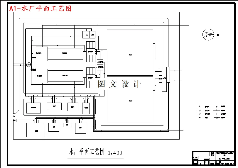 水厂平面工艺图