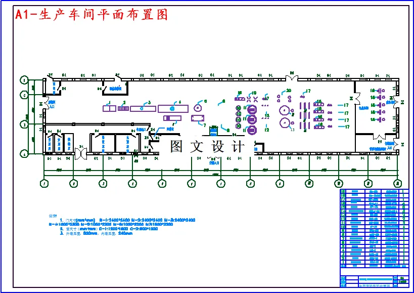 生产车间平面布置图