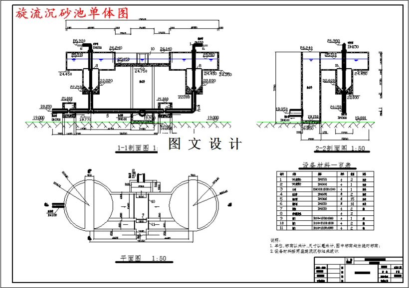 旋流沉砂池单体图