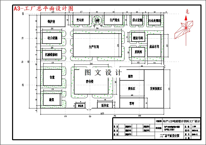 工厂总平面设计图