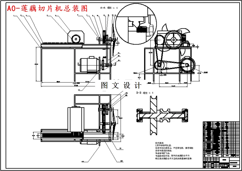 M4679-莲藕切片机设计及其PLC控制