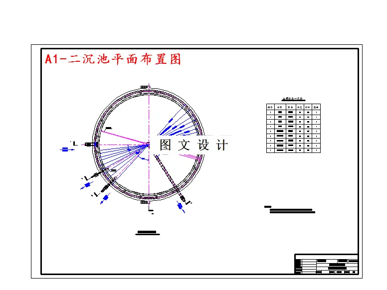二沉池平面布置图