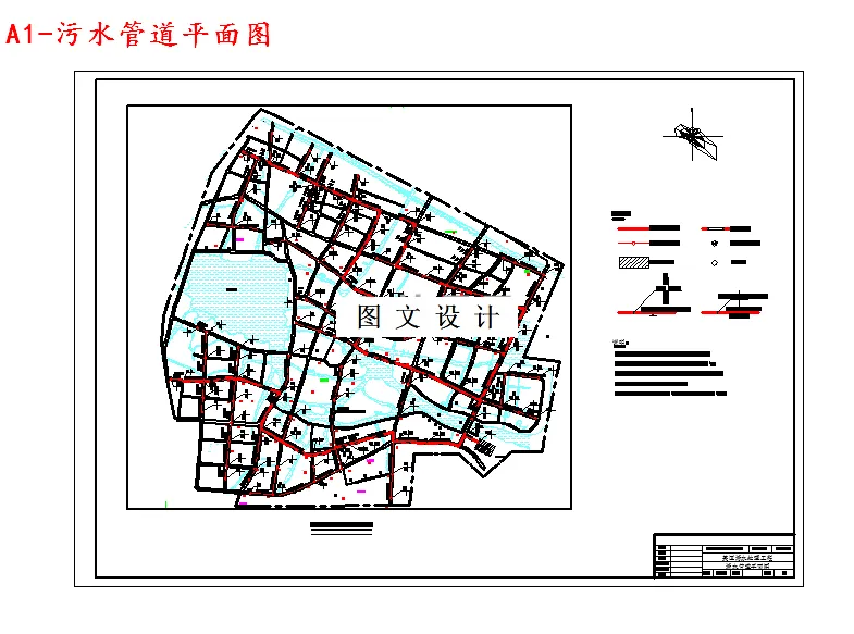 污水管道平面图