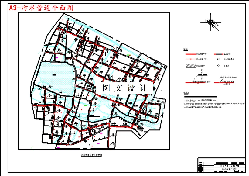 污水管道平面图