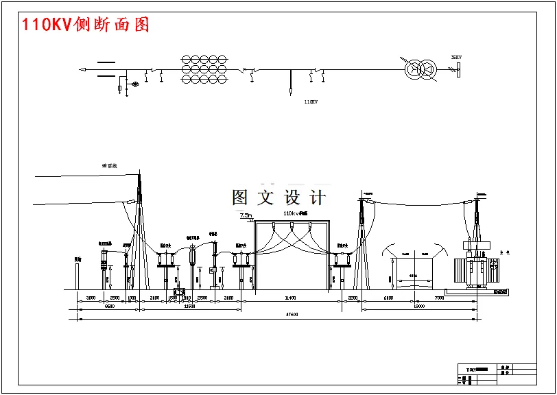 110KV侧断面图