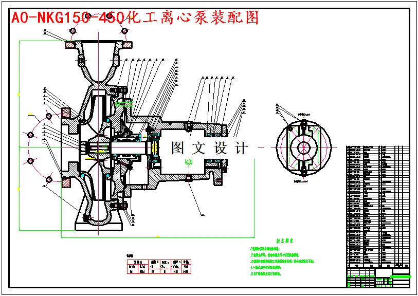 M4899-NKG150-450化工离心泵设计