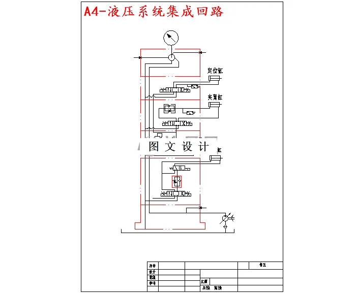 液压系统集成回路