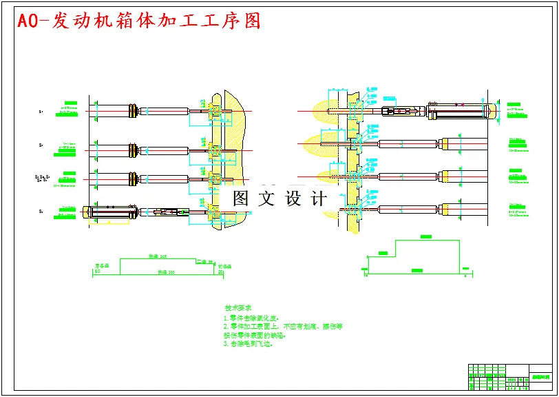 发动机箱体加工示意图