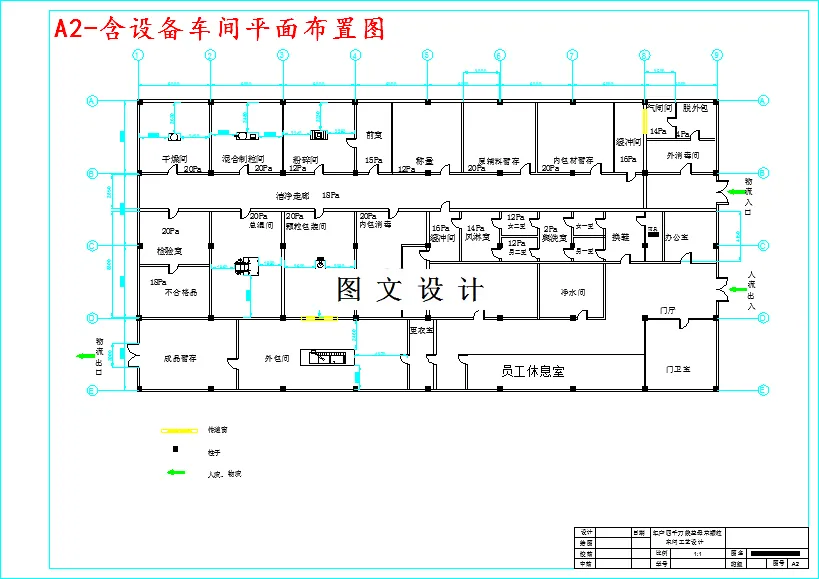 含设备车间平面布置图
