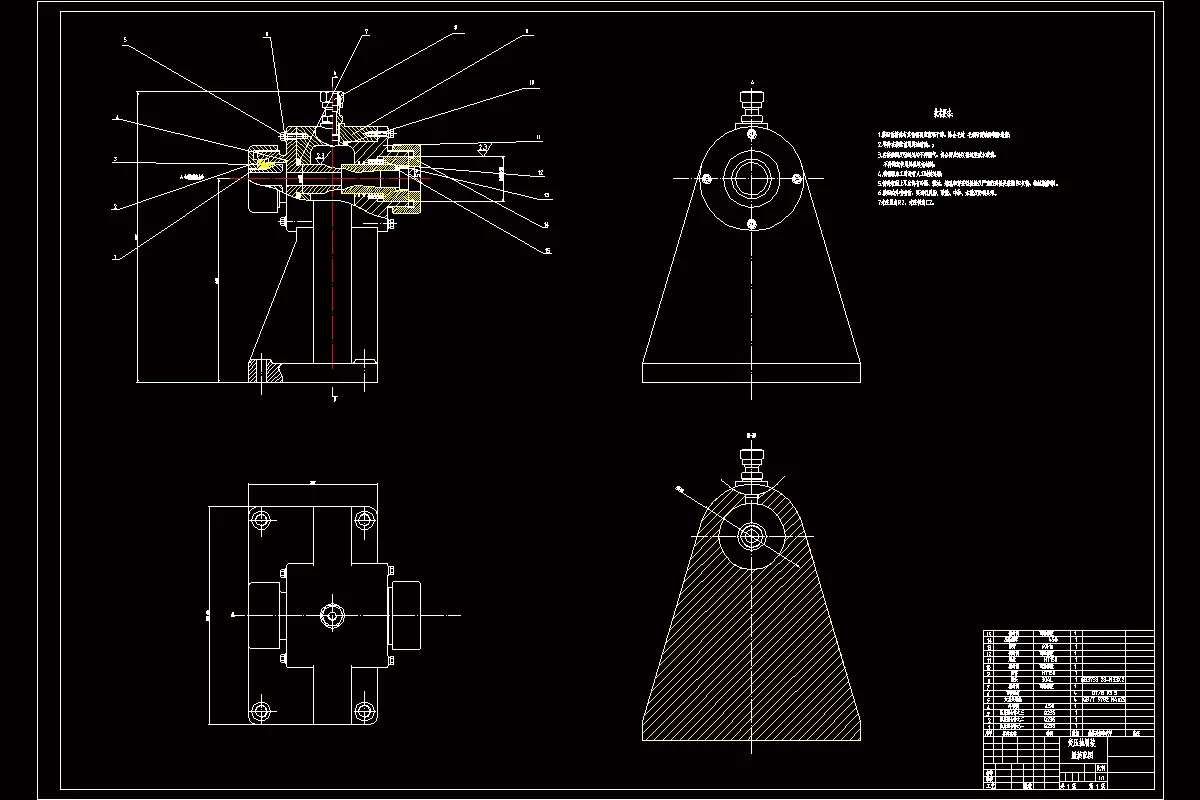 负压抽屑装配图