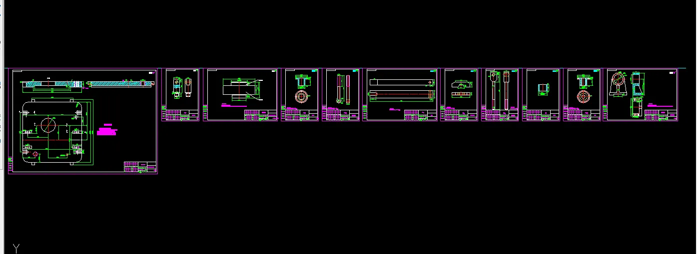 镗孔夹具零件图11张