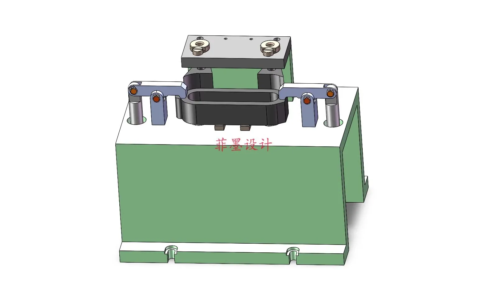 M8857-张紧轮支架工艺及钻2-13孔夹具设计【含SW三维图】