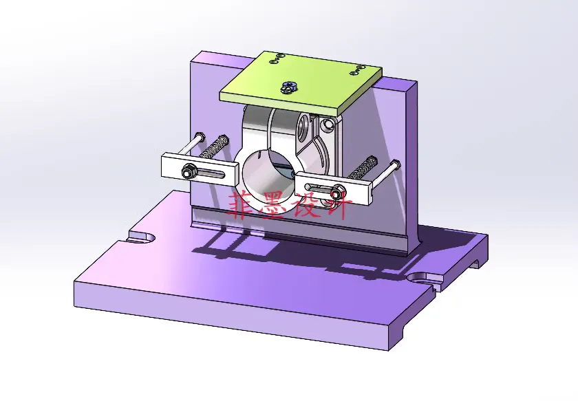 JJ8393-左支座加工工艺及钻M8螺纹孔夹具设计【含SW三维图】