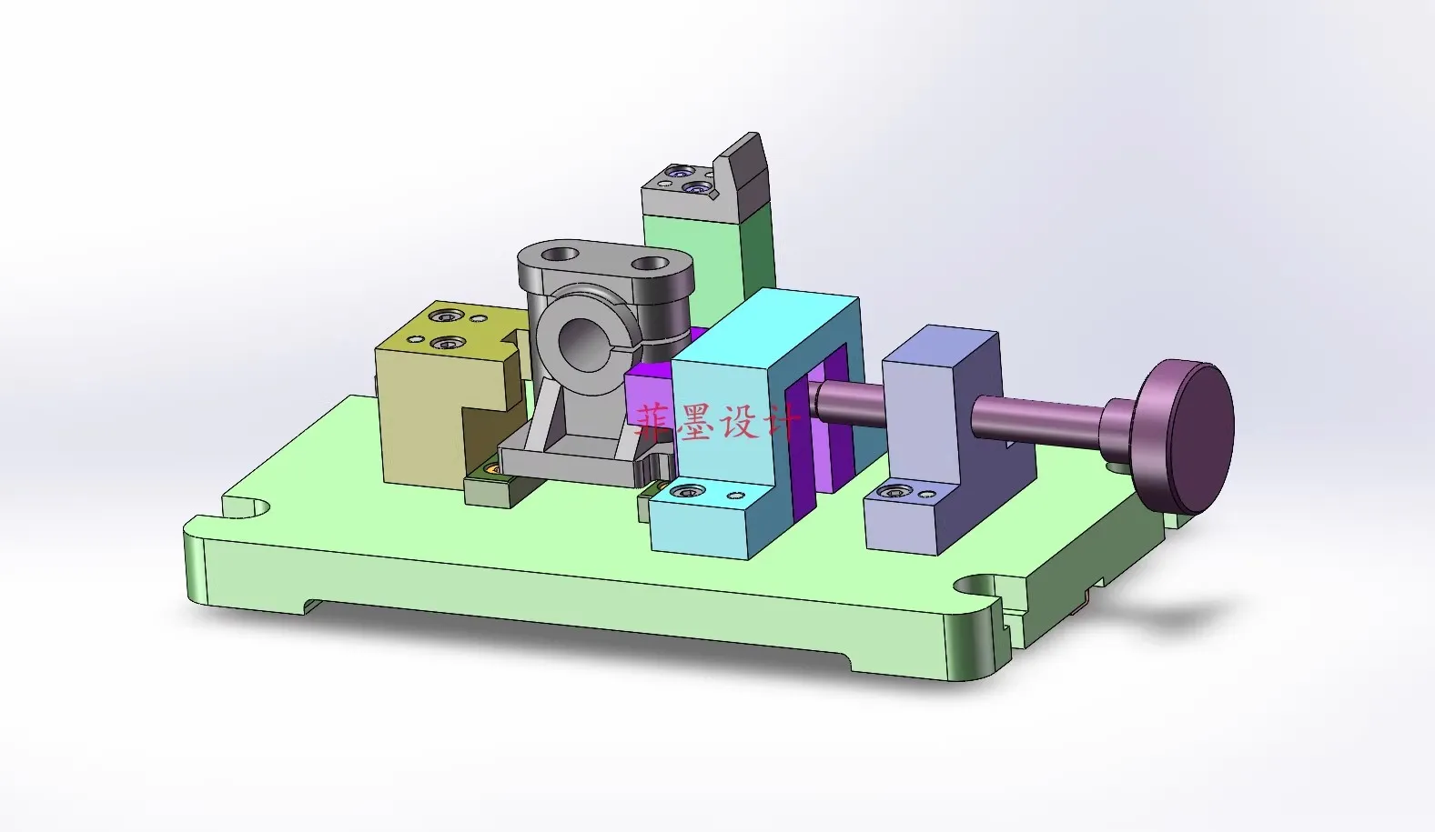 M8930-摇臂轴座加工工艺及铣顶面夹具设计【含SW三维图】