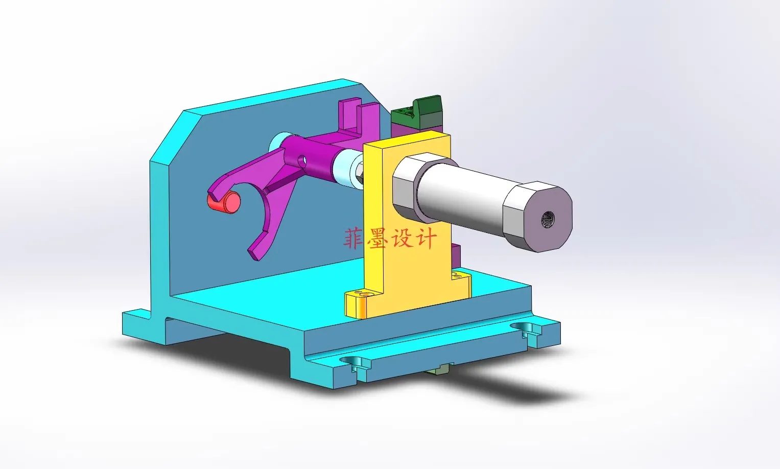 M9017-快挡拨叉加工工艺及铣槽夹具设计-气动夹具【含SW三维图】