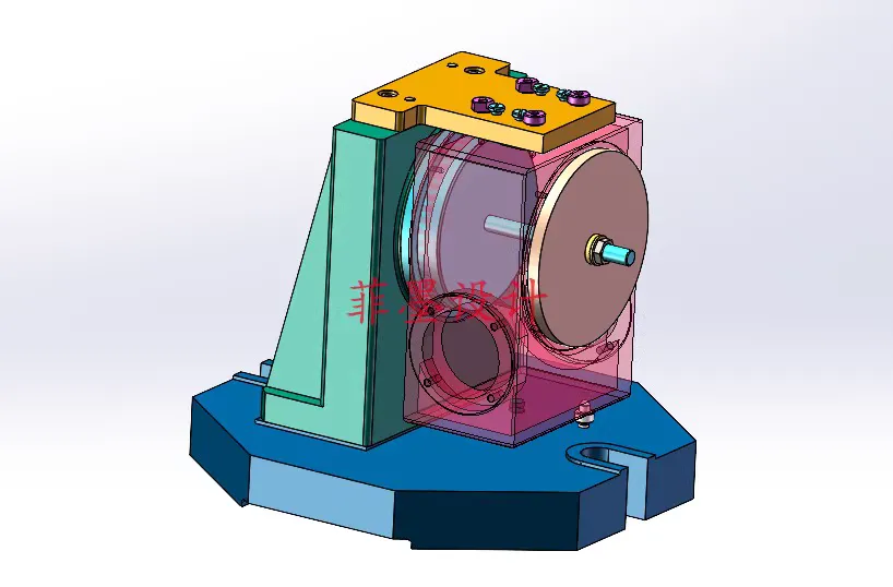 C22534-蜗轮减速箱体工艺及钻顶面孔夹具设计【含SW三维图】