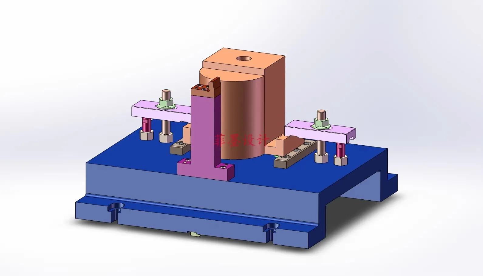 C24858-轴承座工艺及铣96尺寸夹具设计【含SW三维图】