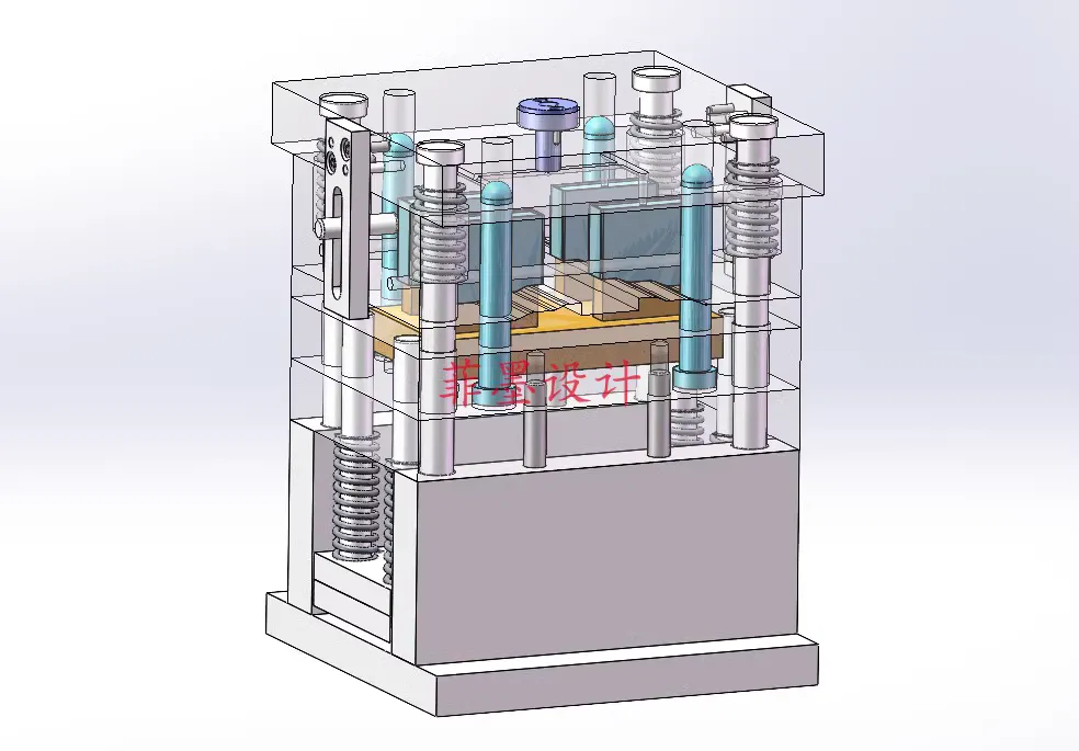 C22989-打火机外壳注塑模具设计【含SW三维图】