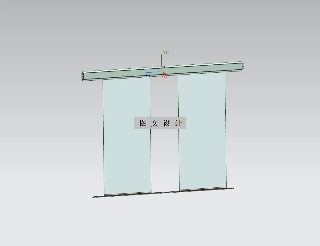 M9497-平移玻璃自动门结构设计【含UG三维图】
