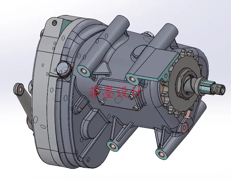 C21346-150摩托车变速器设计【含SW三维图】