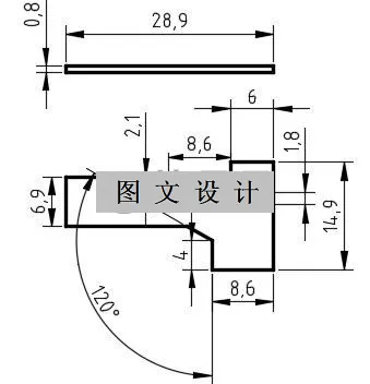 N1920-L形卡子垫片冲压模设计-长28.9