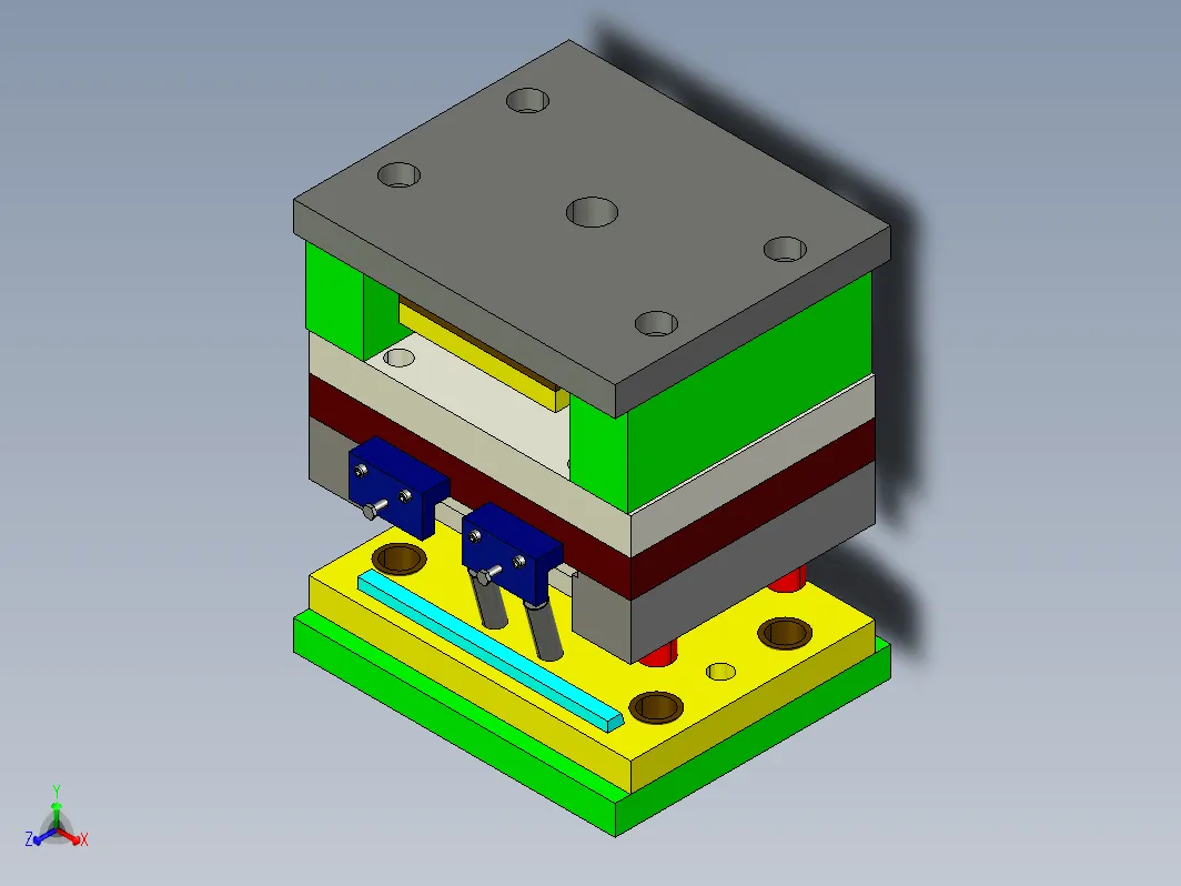N2603-三孔塑料盖板注塑模具设计及成型零件加工工艺【含Proe三维图】