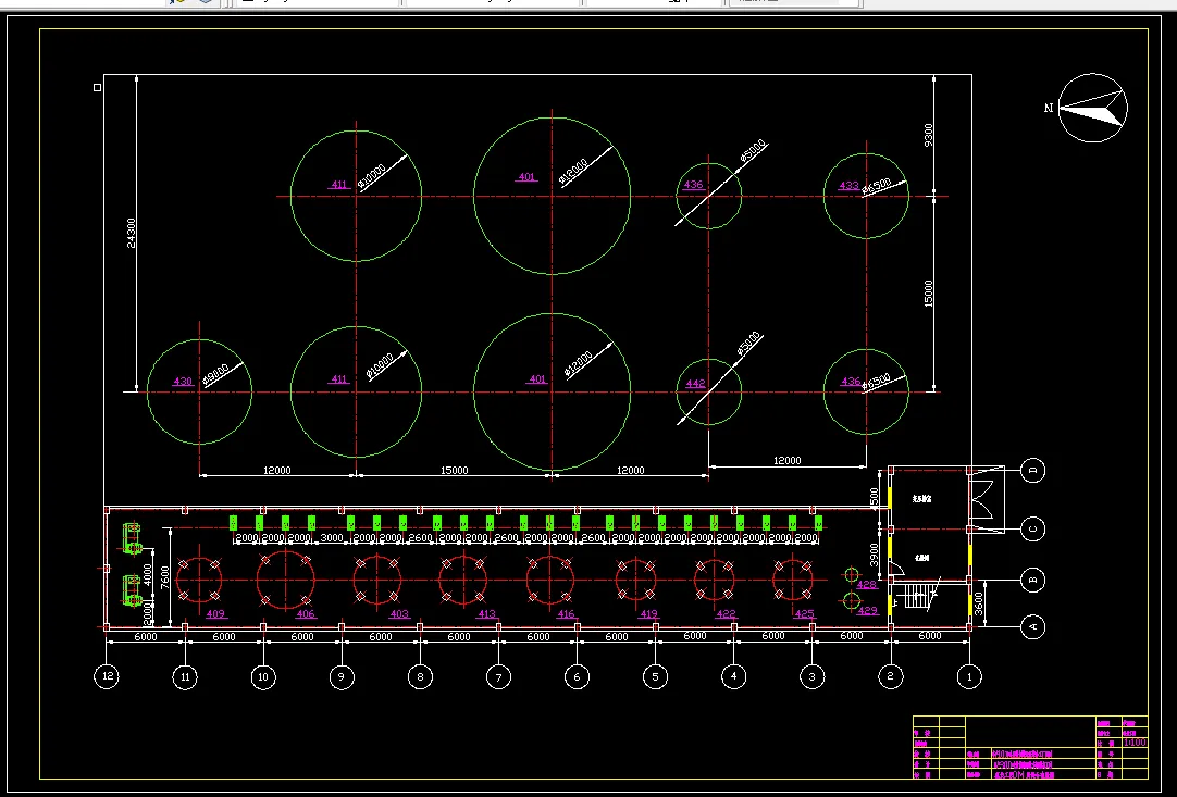 蒸发工段0M层设备布置图