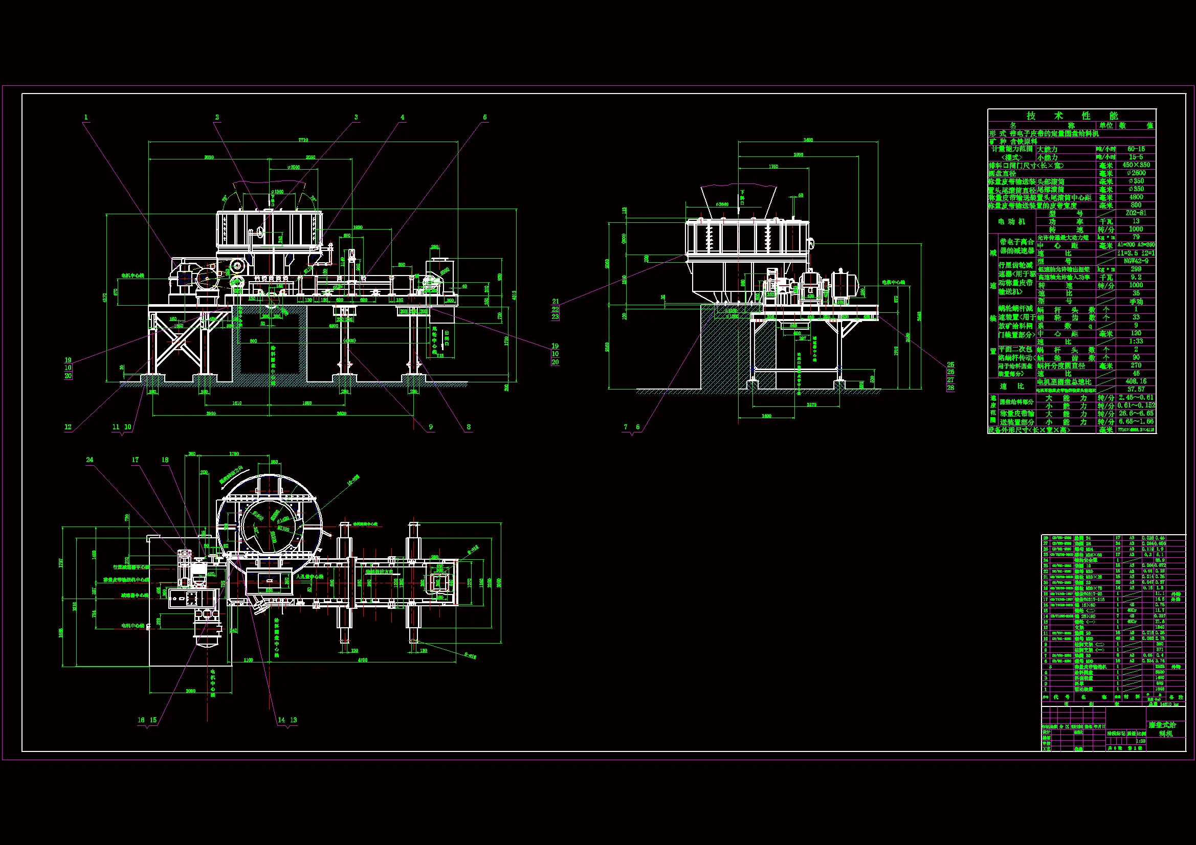 RT187-磨盘式给料机设计