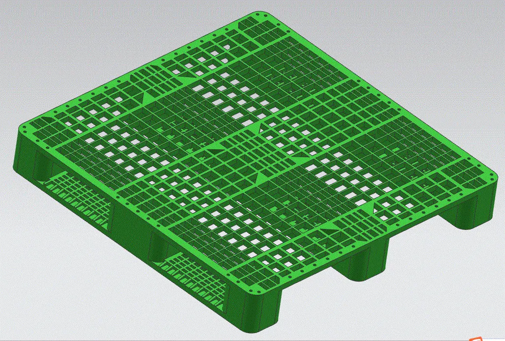 RT571-网格川字形托盘注塑模具设计【含UG三维图】