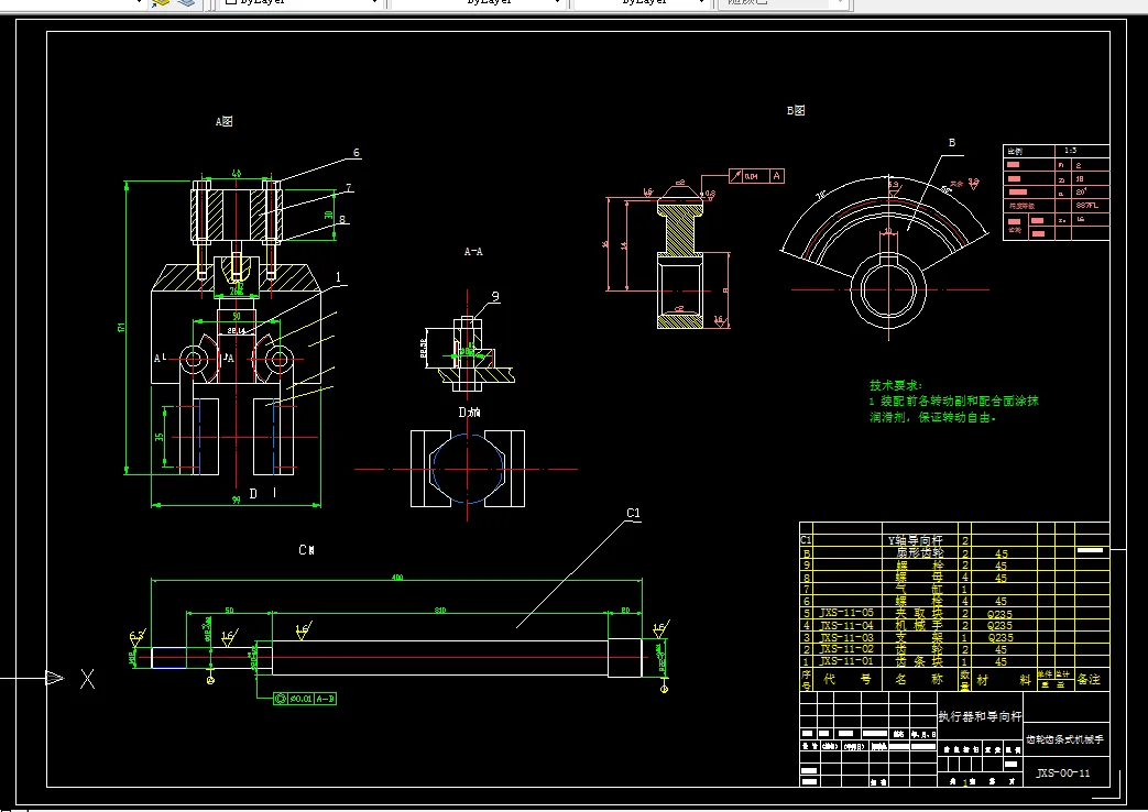 A0-执行器和导向杆