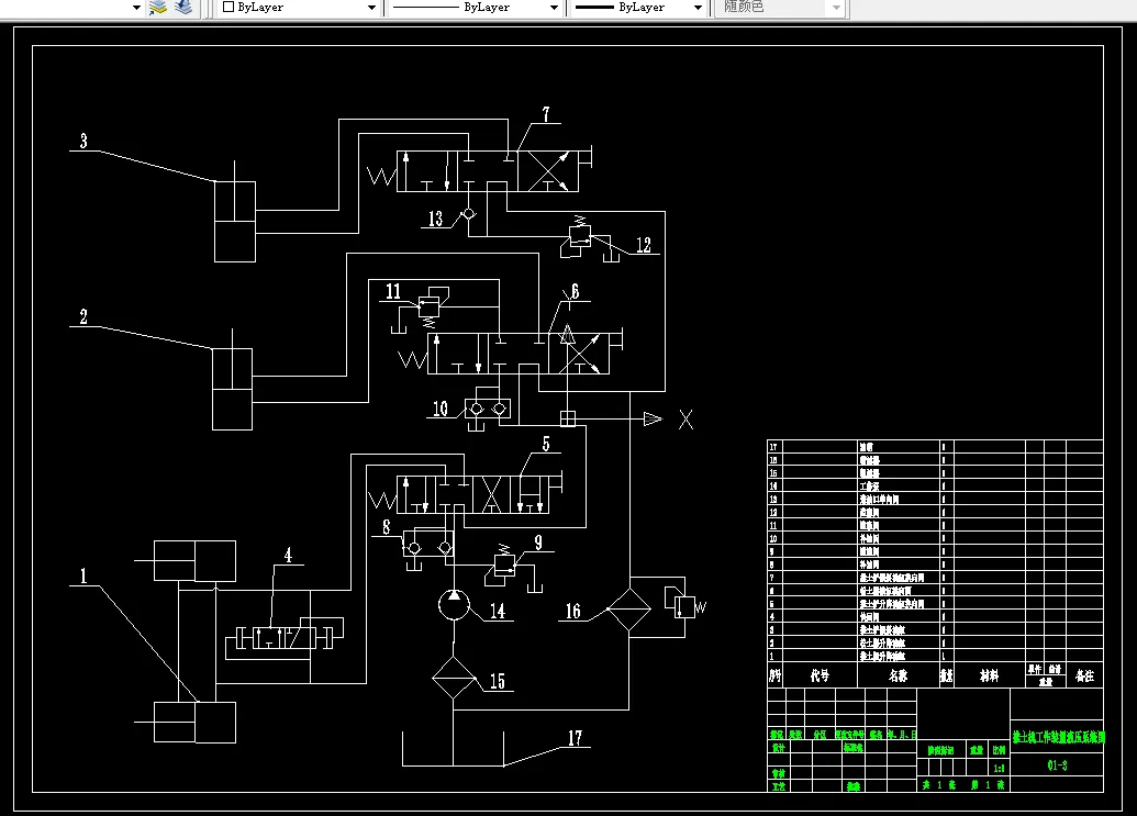 A2-工作装置液压系统图