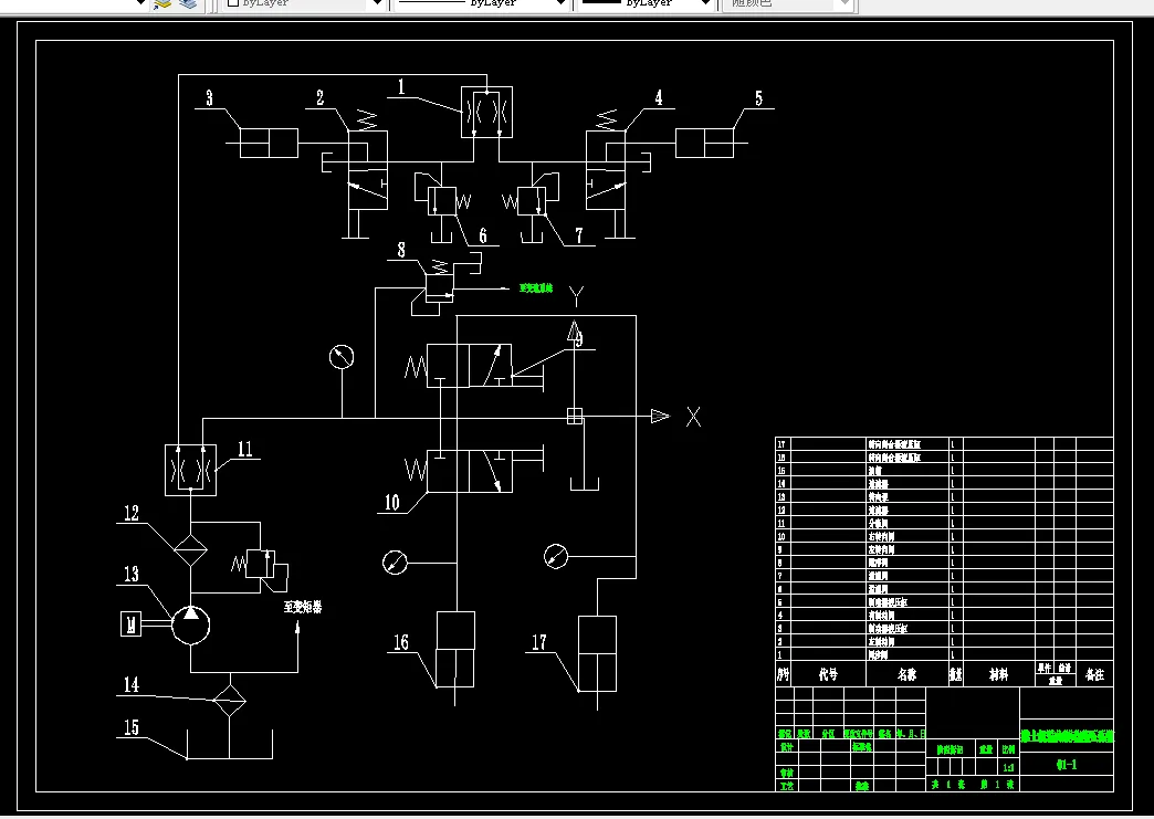 A2-转向制动液压系统图