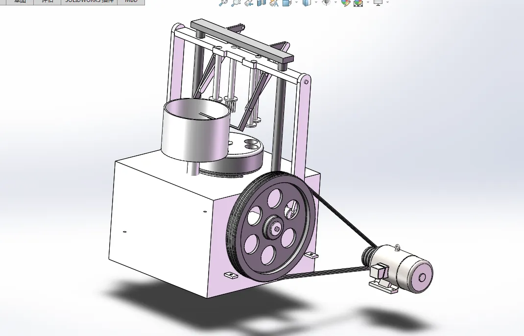Z474-机械式蜂窝煤成型机设计【含SW三维图】