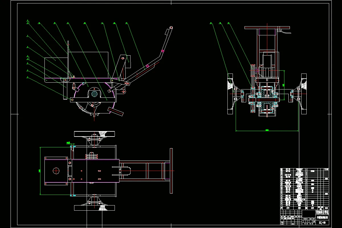 N3703-KCJ25型柏油路面开槽机设计
